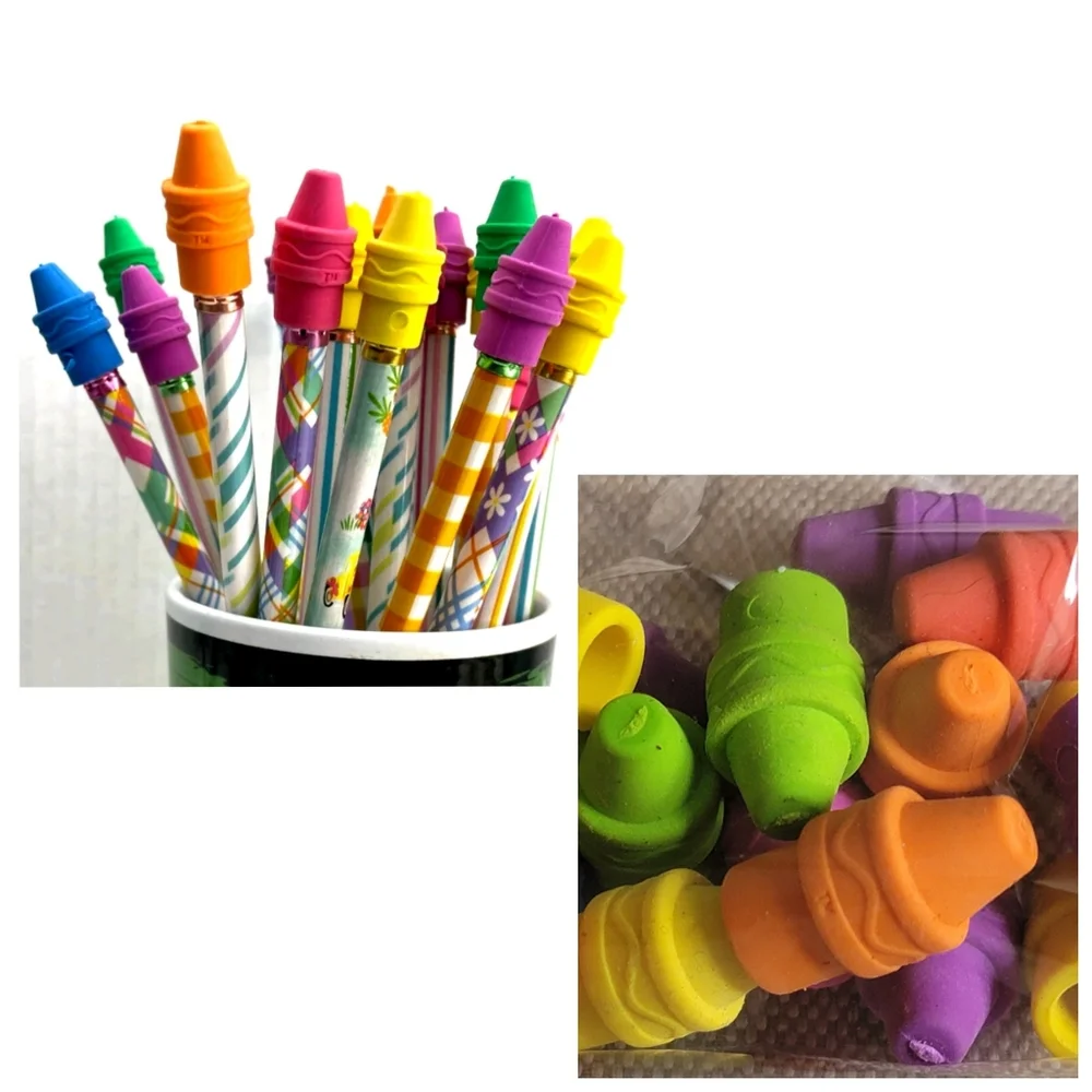 CRAYOLA Crayon Pencil Top Erasers